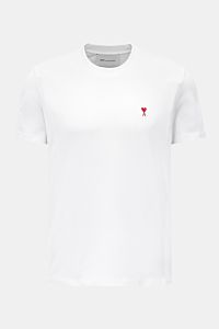 Ami Paris Rundhals-T-Shirt weiß