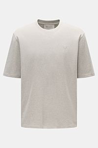 Ami Paris Rundhals-T-Shirt grau meliert