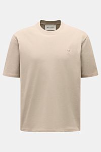 Ami Paris Rundhals-T-Shirt taupe