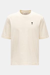Ami Paris Rundhals-T-Shirt creme