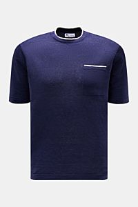 Doppiaa Rundhals-T-Shirt 'Aalfeo' dunkelblau