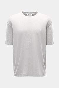 Soft Goat Kurzarmpullover hellgrau