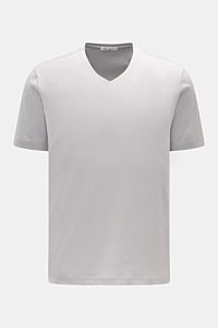 Stefan Brandt V-Neck T-Shirt 'Artur' hellgrau