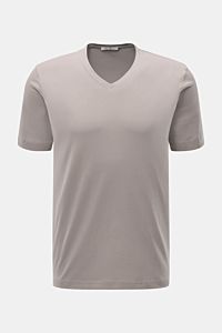 Stefan Brandt V-Neck T-Shirt 'Artur' taupe