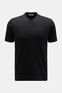 Stefan Brandt V-neck T-shirt 'Adam' black