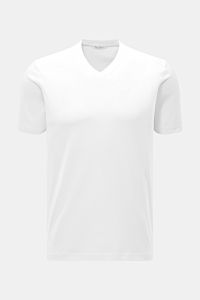 Stefan Brandt V-Neck T-Shirt 'Adam' weiß