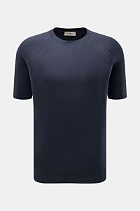 Piacenza 1733 Short sleeve jumper navy