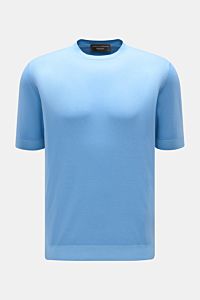 Filippo de Laurentiis Kurzarmpullover hellblau