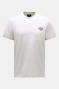 A.P.C. Rundhals-T-Shirt 'Standard Rue Madame' hellgrau meliert