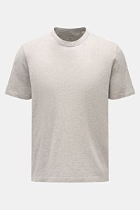 Rundhals-T-Shirt 'Cneck Tee' hellgrau meliert