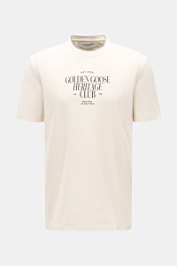 Golden Goose Rundhals-T-Shirt creme