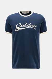 Golden Goose Rundhals-T-Shirt navy/creme