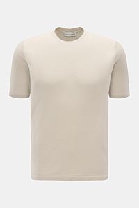 Merino Kurzarmpullover 'Georgs' beige