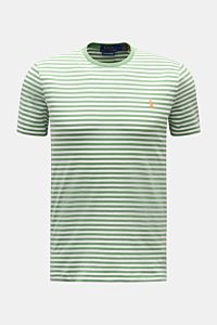 Polo Ralph Lauren Rundhals-T-Shirt grün/weiß gestreift