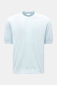 Kurzarmpullover 'Pima Cotton' pastellblau