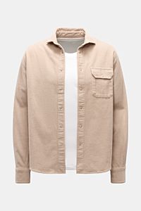 Ace Denim Cord-Overshirt beige