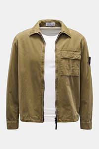 Stone Island Overshirt 'Brushed Canvas' oliv