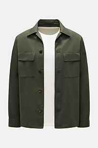 Incotex Overshirt dunkelgrün