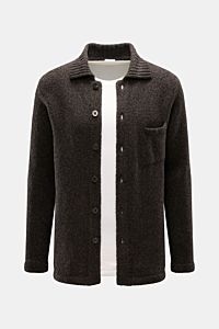 04651/ A trip in a bag Cardigan 'Grainy' dunkelbraun