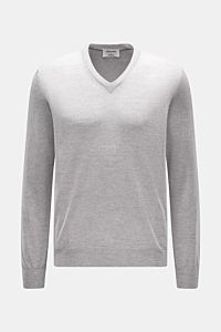 Gran Sasso V-Neck Pullover grau meliert