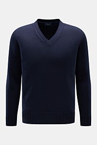 Drumohr V-Neck Pullover dunkelblau