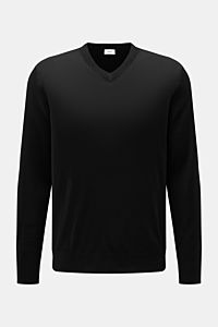von Braun Merino V-Neck Pullover schwarz