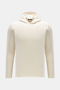 04651/ A trip in a bag Hooded jumper 'Boiled Hoodie' off-white