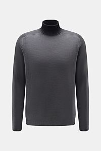 Rollkragenpullover grau