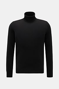 Cashmere Rollkragenpullover schwarz