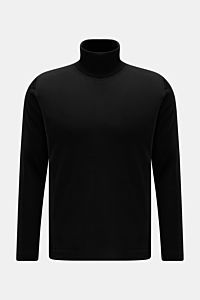 04651/ A trip in a bag Merino Rollkragenpullover schwarz