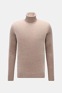 von Braun Cashmere Rollkragenpullover beige meliert