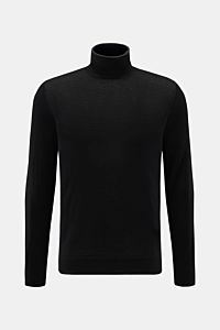 Colombo Feinstrick-Rollkragenpullover schwarz