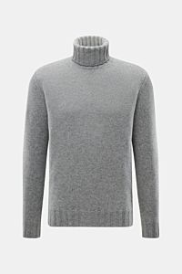 Fioroni Cashmere Rundhalspullover grau meliert