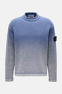 Stone Island Mock Neck Pullover 'Sprayed Chenille' rauchblau