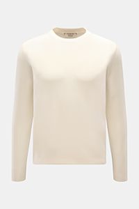 Fioroni Cashmere Rundhalspullover creme