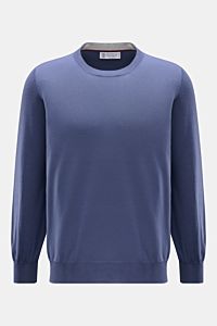 Brunello Cucinelli Rundhalspullover blau