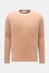 Iris von Arnim Cashmere crew neck jumper 'Aurenzo' apricot