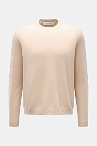 Iris von Arnim Cashmere-Seide Rundhalspullover 'Amiro' beige