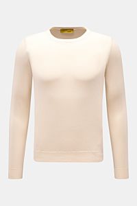 B.F. Knitwear Crew neck jumper cream
