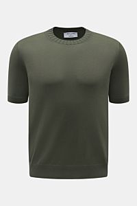 Gran Sasso Kurzarmpullover dunkelgrün