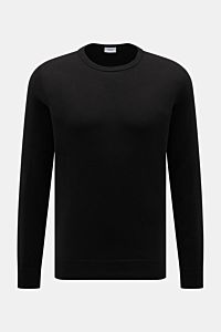 von Braun Cashmere Rundhalspullover schwarz, Slim Fit, feines Strickbild, weicher Griff, reiner Cashmere, Rundhalsausschnitt, flexible Rippbündchen, Frontansicht