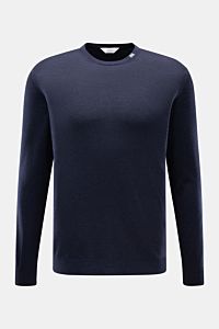 Malo Cashmere Rundhalspullover navy