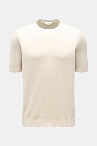 Malo Kurzarmpullover creme