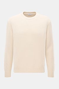 04651/ A trip in a bag Rundhalspullover 'Boucle Crew' beige