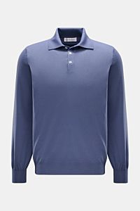 Brunello Cucinelli Strickpolo blau