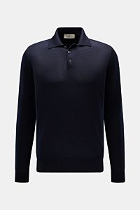Bruno Manetti Strickpolo navy