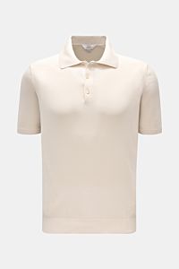 Malo Short sleeve knit polo sand