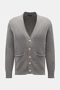 04651/ A trip in a bag Cardigan 'Shetland' grau