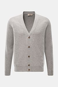 Fioroni Cashmere Cardigan grau meliert