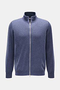 Brunello Cucinelli Cashmere Strickjacke blau meliert